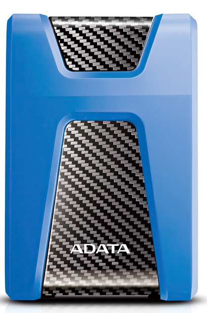 Жорсткий диск ADATA DashDrive Durable HD650 1TB AHD650-1TU31-CBL 2.5" USB 3.1 External Blue - зображення 1