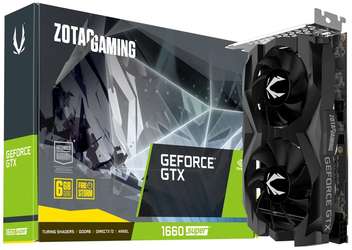 Zotac PCI-Ex GeForce GTX 1660 Super Twin Fan 6GB GDDR6 (192bit) (1785/14000) (HDMI, 3 x DisplayPort) (ZT-T16620F-10L) - зображення 6