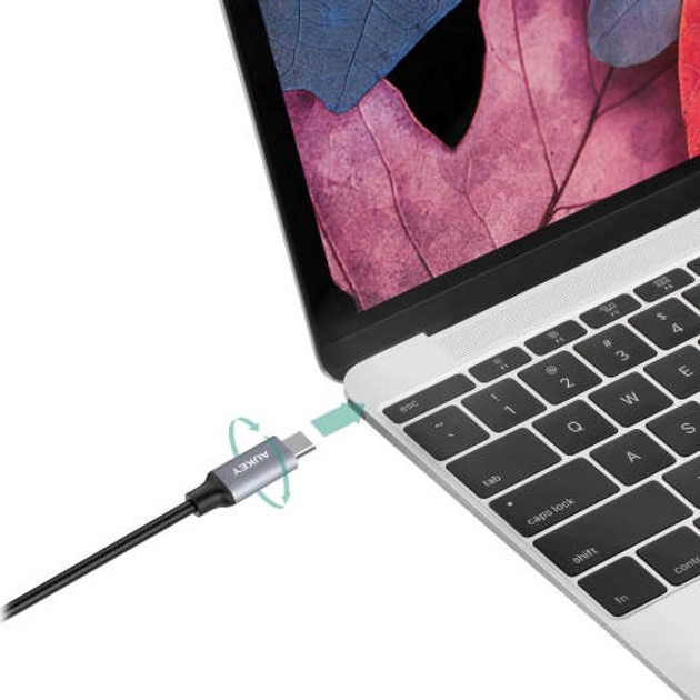 Кабель AUKEY CB-CD5 USB Type-C - USB Type-C 1 м Black (LLTS102835) - зображення 4
