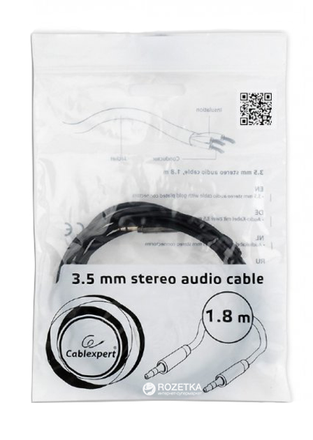 Cablexpert 3,5 mm 1,8 m (CCAP-444-6) - obraz 4