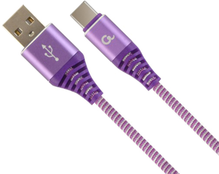 Cablexpert USB na USB Type-C 1m fioletowy (CC-USB2B-AMCM-1M-PW) - obraz 1
