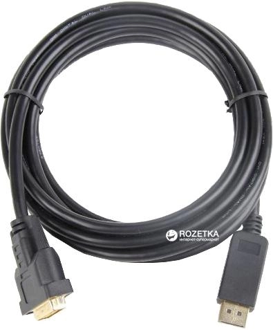 Кабель мультимедийный Cablexpert DisplayPort - DVI-D 1.8 м (CC-DPM-DVIM-1,8) - зображення 2