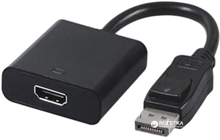 Перехідник Cablexpert A-DPM-HDMIF-002 DisplayPort - HDMI 0.1 м (A-DPM-HDMIF-002) - зображення 1