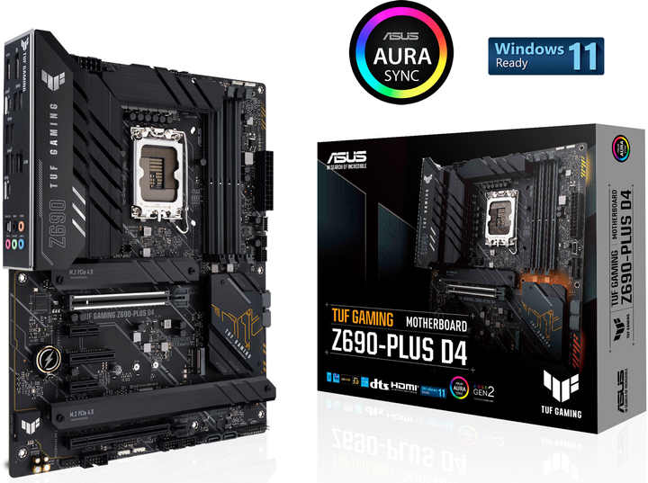Płyta główna Asus TUF Gaming Z690-Plus D4 (s1700, Intel Z690, PCI-Ex16) - obraz 2