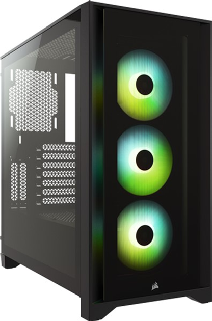 Obudowa Corsair iCUE 4000X RGB Szkło hartowane Czarne (CC-9011204-WW) - obraz 1