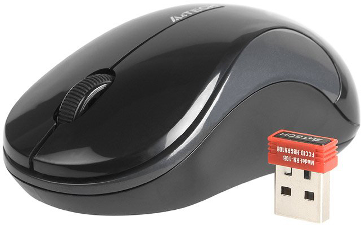 Mysz A4Tech G3-270N Bezprzewodowa Czarna/Szara (A4TMYS43755) - obraz 2