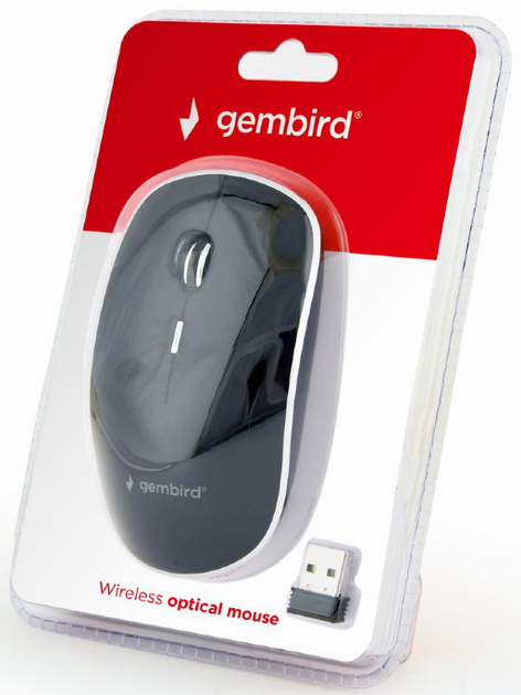 Миша Gembird MUSW-4B-01 Wireless Black - зображення 3
