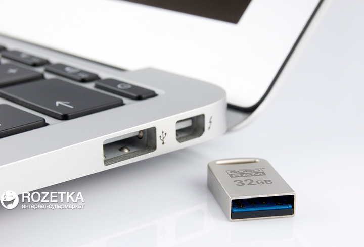 Pendrive Goodram Point 32GB USB 3.0 Silver (UPO3-0320S0R11) - obraz 3