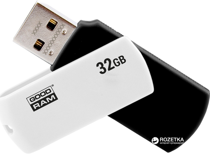 Pendrive Goodram UCO2 32GB Black-White (UCO2-0320KWR11) - obraz 1