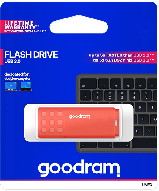 Pendrive Goodram UME3 32GB USB 3.0 Orange (UME3-0320O0R11) - obraz 3