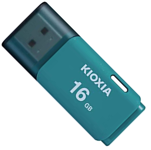 Pendrive KIOXIA TransMemory U202 16GB USB 2.0 Blue (LU202L016GG4) - obraz 1