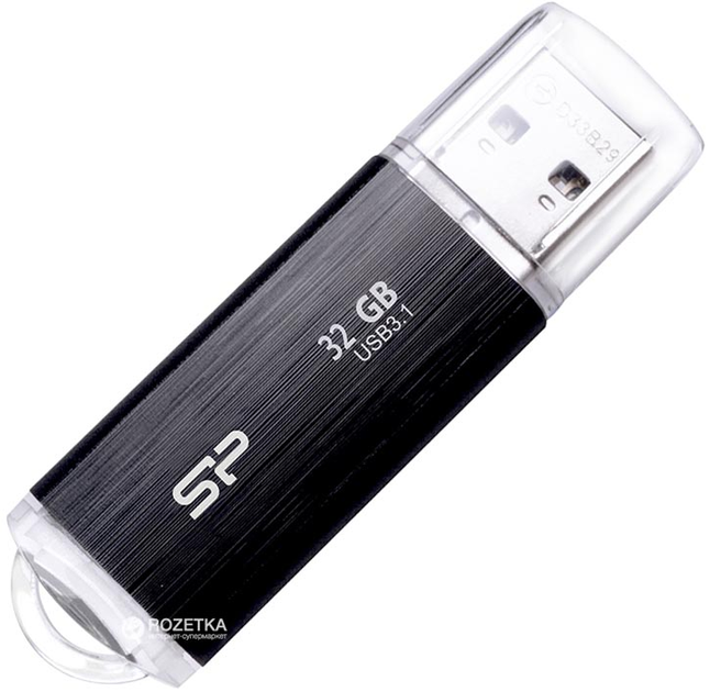 Pendrive Silicon Power Blaze B02 32GB USB 3.0 Black (SP032GBUF3B02V1K) - obraz 1