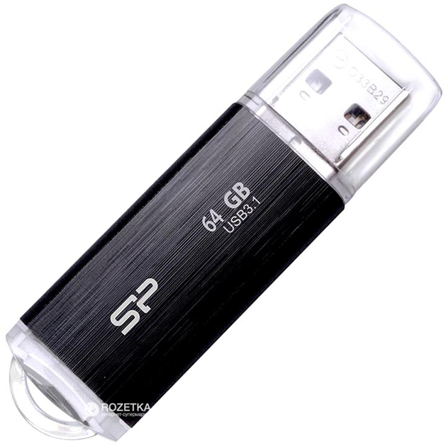 Pendrive Silicon Power Blaze B02 64GB USB 3.0 Black (SP064GBUF3B02V1K) - obraz 1