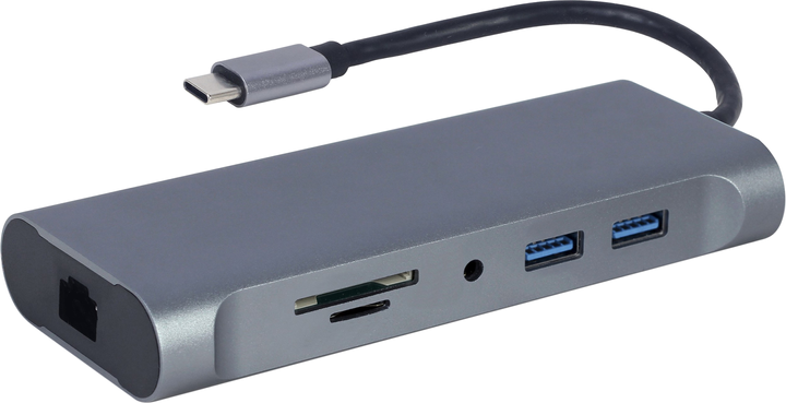 Док станція Cablexpert USB-C 7-в-1 (A-CM-COMBO7-01) - зображення 1