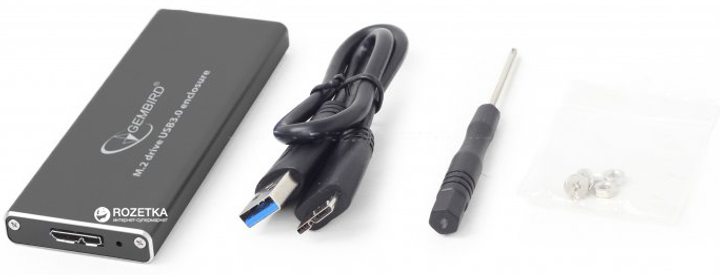 Зовнішня кишеня Gembird для HDD/SSD M.2 (NGFF) USB 3.0 (EE2280-U3C-01) - зображення 4