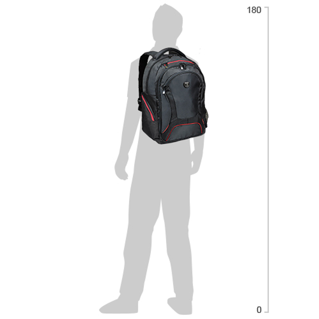 Plecak na laptopa PORT Designs Courchevel 17,3" czarny (160511) - obraz 8
