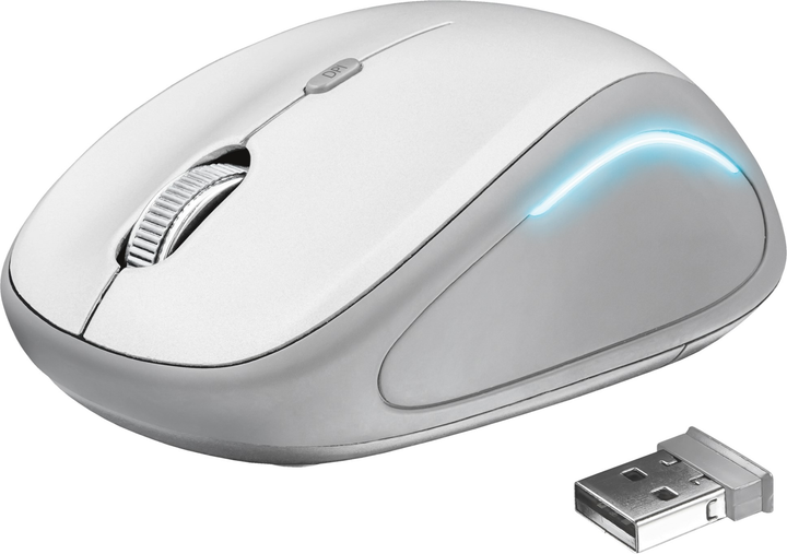 Mysz Trust Yvi FX Wireless Biała (TR22335) - obraz 2