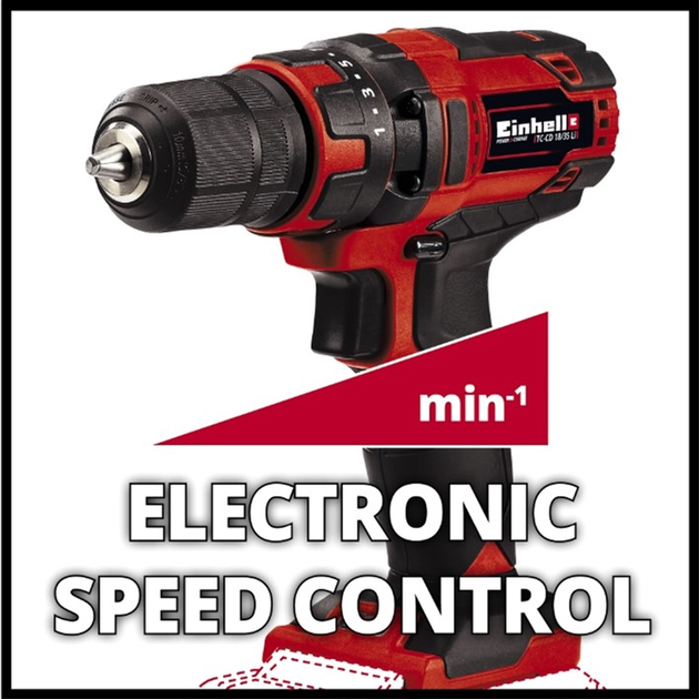 Акумуляторний шурупокрут Einhell TC-CD 18/35 Li - Solo 4513927 без акумулятора та зарядного пристрою (4006825642452) - зображення 3
