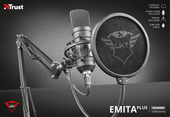 Мікрофон Trust GXT 252 Emita Plus Microphone (22400) - зображення 2