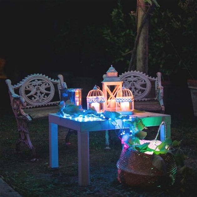 Girlanda LED Smart LED Twinkly Strings RGBW 400, BT+WiFi, Gen II, IP44, czarny kabel (TWS400SPP-BEU) - obraz 9