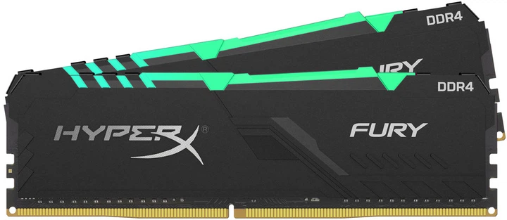 Pamięć HyperX DDR4-3000 32768MB PC4-24000 (zestaw 2x16384) Fury RGB czarna (HX430C15FB3AK2/32) - obraz 2