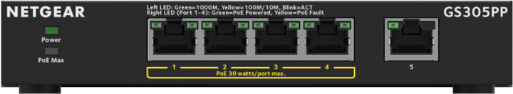 Przełącznik Netgear GS305PP (GS305PP-100PES) - obraz 1