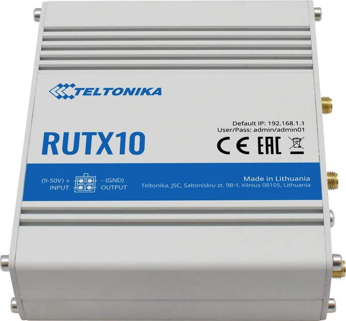 Маршрутизатор Teltonika RUTX10 - зображення 2