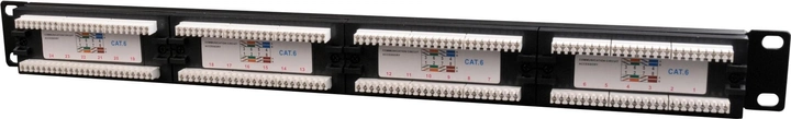 Патч панель Cablexpert Cat 6 24 портів (NPP-C624CM-001) - зображення 2
