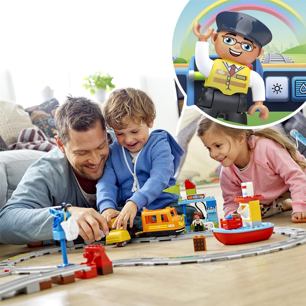 Конструктор LEGO DUPLO Вантажний потяг 105 деталей (10875) - зображення 5