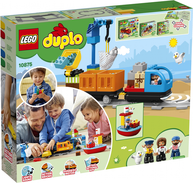 Конструктор LEGO DUPLO Вантажний потяг 105 деталей (10875) - зображення 13