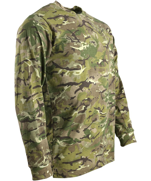 Кофта военная мужская тактическая KOMBAT UK ВСУ Long Sleeve T-shirt S мультикам TR_kb-lsts-btp-s - изображение 2