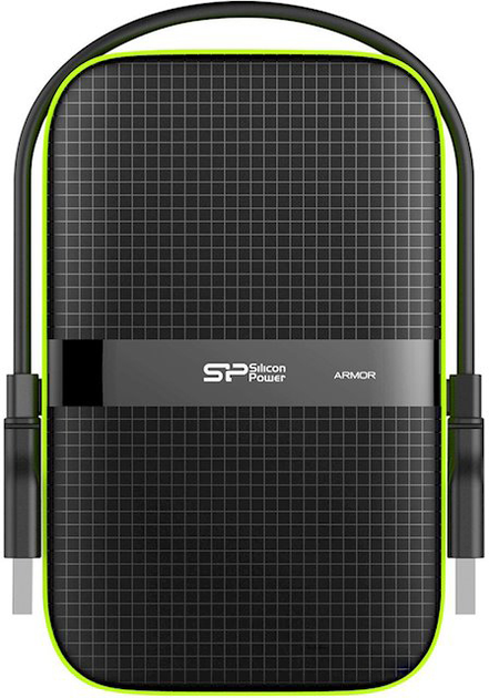 Жорсткий диск Silicon Power Armor A60 5TB SP050TBPHDA60S3K 2.5" USB 3.2 External Black - зображення 1