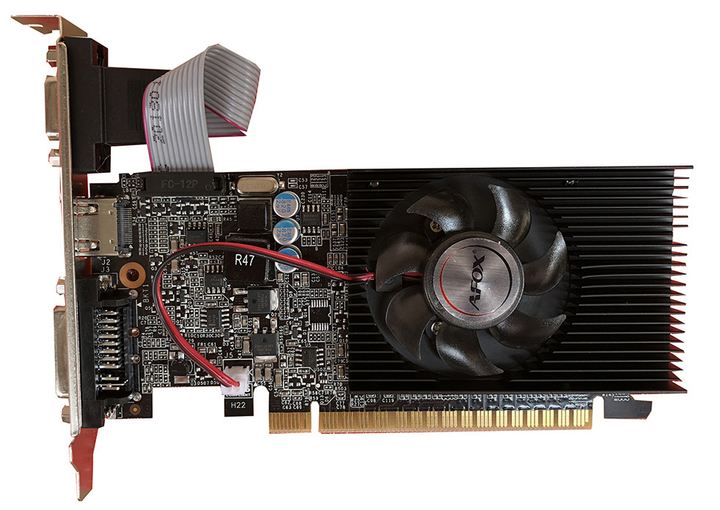 AFOX PCI-Ex GeForce G210 1GB DDR3 (64bit) (589/1402) (DVI, VGA, HDMI) (AF210-1024D3L5) - obraz 1