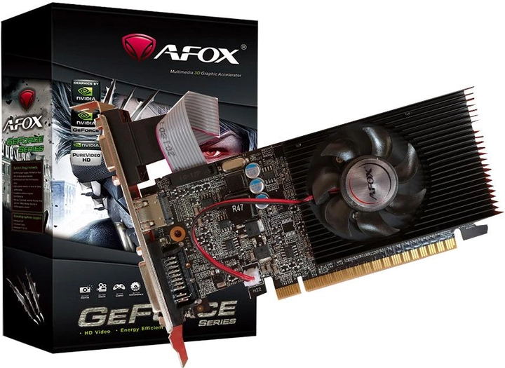 AFOX PCI-Ex GeForce G210 1GB DDR3 (64bit) (589/1402) (DVI, VGA, HDMI) (AF210-1024D3L5) - зображення 2
