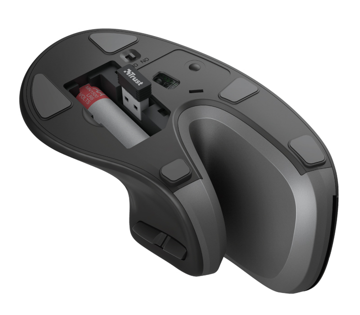 Миша Trust Verro Ergonomic Wireless Black (TR23507) - зображення 5