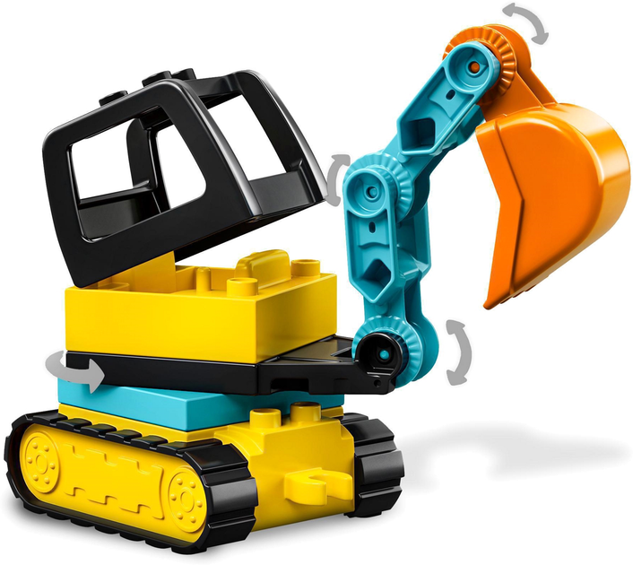 Конструктор LEGO DUPLO Town Вантажівка та гусеничний екскаватор 20 деталей (10931) - зображення 10