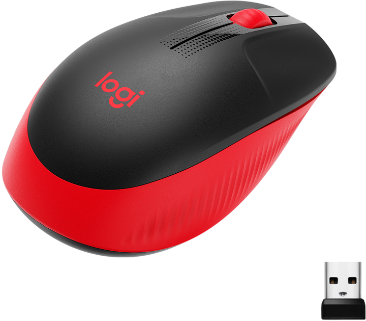 Mysz Logitech M190 Wireless czerwona (910-005908) - obraz 2
