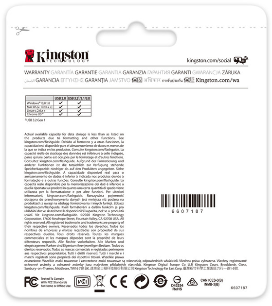 Pendrive Kingston DataTraveler Kyson 64GB USB 3.2 Silver/Black (DTKN/64GB) - obraz 5