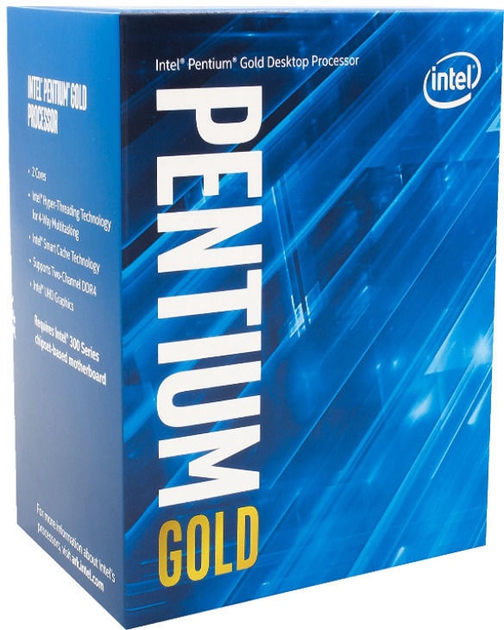 Процесор Intel Pentium Gold G6400 4.0 GHz / 8GT / s / 4 MB (BX80701G6400) s1200 BOX - зображення 1