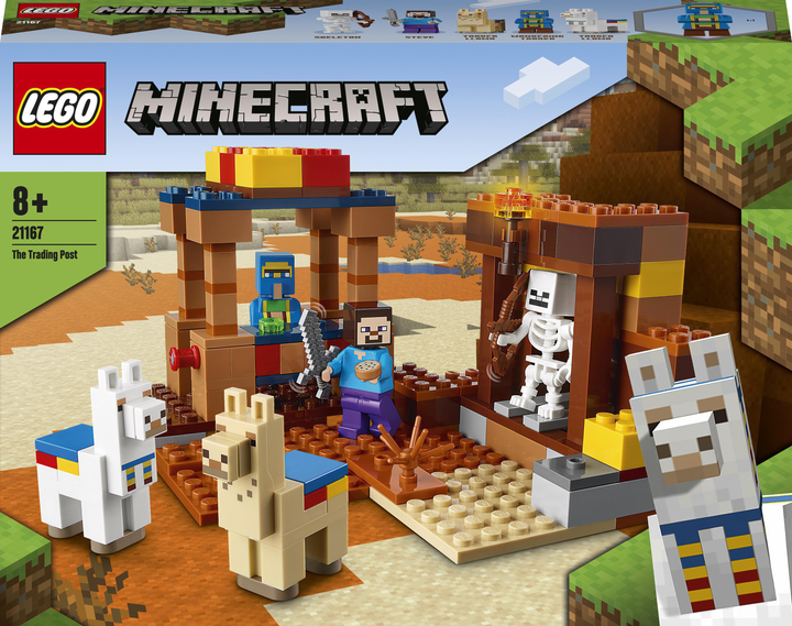 Zestaw klocków LEGO Minecraft Punkt handlowy 201 element (21167) - obraz 1