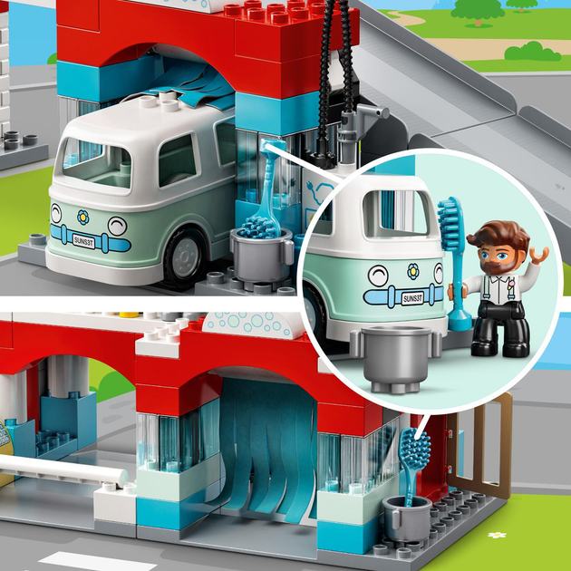 Конструктор LEGO DUPLO Гараж і автомийка 112 деталей (10948) - зображення 9