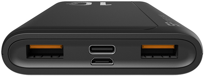 Powerbank Silicon Power QP15 10000 mAh Black (SP10KMAPBKQP150K) - obraz 3
