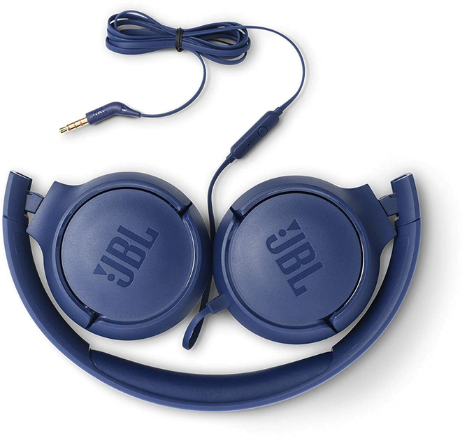 Słuchawki JBL T500 Niebieskie (JBLT500BLU) - obraz 5