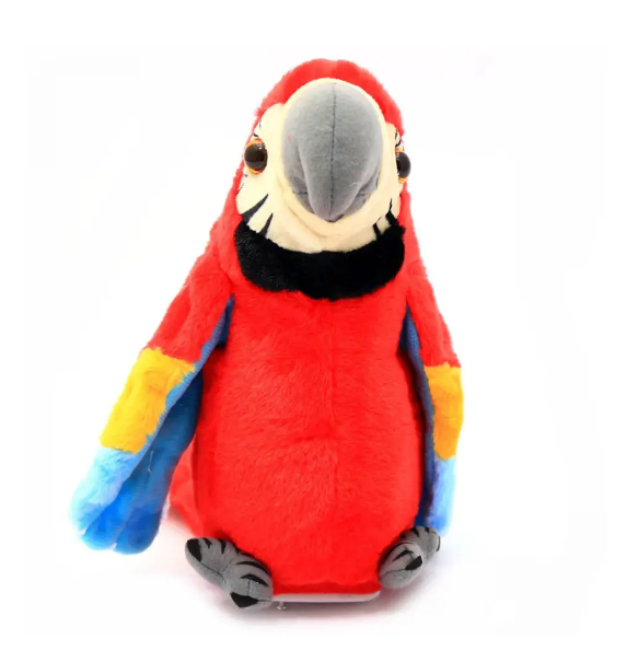 Інтерактивна іграшка папуга Parrot Talking повторює слова та махає крилами Зелений - Фото 3 Інтерактивна іграшка папуга Parrot Talking повторює слова та махає крилами Зелений - зображення 3
