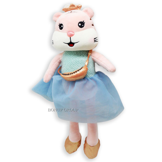 Мягкая игрушка гламурная Белочка CH Toys плюшевая в голубом 40 см NEW ...