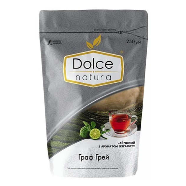 Чай черный с бергамотом Dolce Natura Граф Грэй 250 г - Фото 1 Чай черный с бергамотом Dolce Natura Граф Грэй 250 г - изображение 1