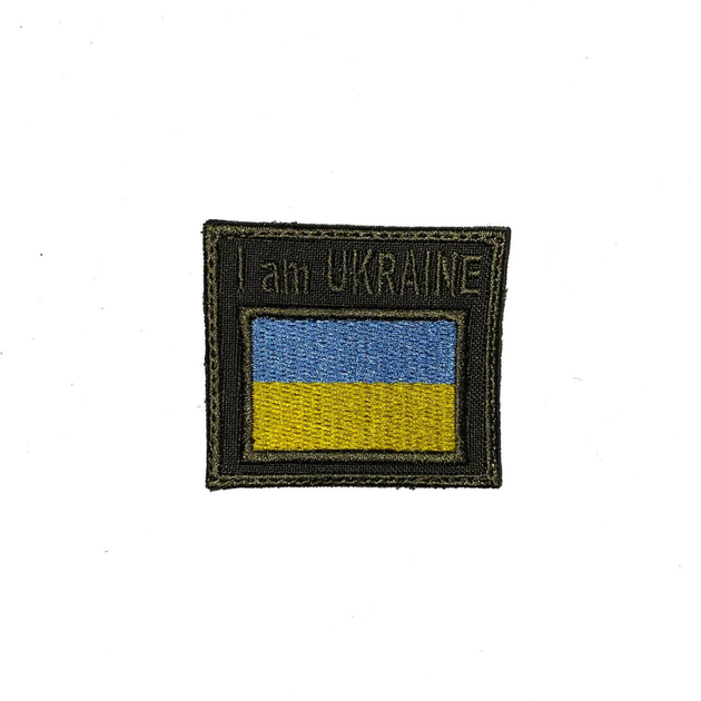 Шеврон на липучках Флаг Украины I am Ukraine ВСУ (ЗСУ) 20222053 8822 - изображение 1