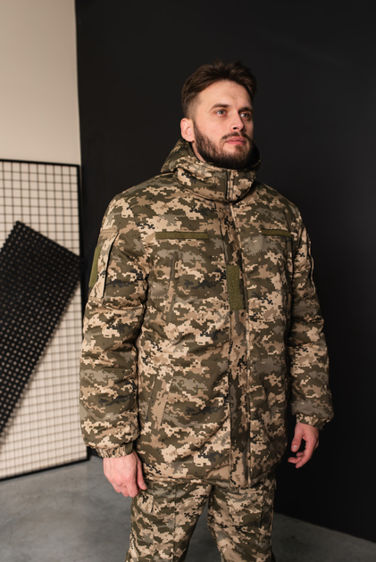 Куртка-бушлат военная мужская тактическая ВСУ (ЗСУ) Пиксель 8726 46 размер - изображение 1