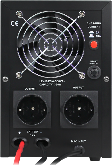 ИБП LogicPower LPY-B-PSW-500VA+ (350Вт) 5A/10A с правильной синусоидой 12V (LP4149) - изображение 6