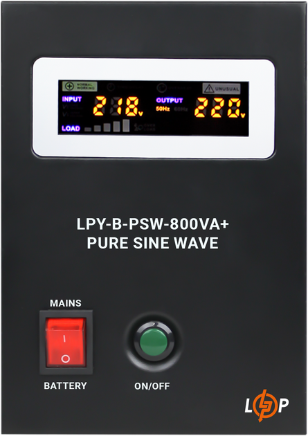 ИБП LogicPower LPY-B-PSW-800VA+ (560Вт) 5A/15A с правильной синусоидой 12V (LP4150) - изображение 4